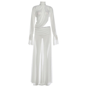 Conjunto <span class=keywords><strong>de</strong></span> Mujer Elegante y Moderno: Camisa Sexy <span class=keywords><strong>de</strong></span> Cuello Redondo y <span class=keywords><strong>Falda</strong></span> a Media Pierna, Nueva Colección Primavera 2026, Venta al <span class=keywords><strong>Por</strong></span> Mayor - Product Image 5