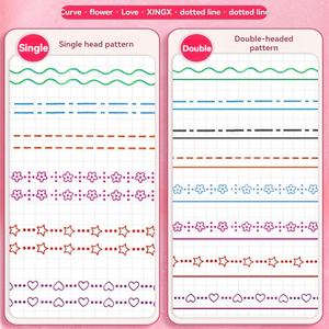 Marcadores Profesionales de Línea Curva para Artista Plumas de Tinta Permanente Rodillo de Curva Formas Marcadores de Dibujo Pluma Decorativa - Product Image 2