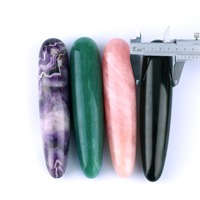 Gode artificiel en jade Orgasme Crystal Gem Gode Wand Produits pour adultes pour hommes et femmes