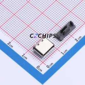 HYCW491-USBC16-650B USB <b>Connector</b> SMD <b>Connector</b> ( <b>Connector</b> Type: Type-C )( Gender: Female )( Mounting Type: Vertical Mount ) - Product Image 1