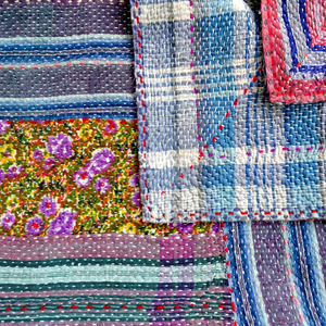 Couverture Kantha faite à la main en gros Quilt Kantha à rayures vintage - Product Image 1