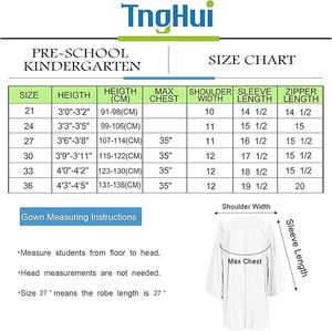 Uniforme escolar barato al por mayor blanco preescolar graduación gorra y vestido con 2024 borla graduación conjuntos jardín de infantes traje Unisex - Product Image 6