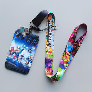 Porta Tarjetas Rígido de Anime y Dibujos Animados con Diseño de Mi Mundo, Impresión por Transferencia Térmica, para Tarjetas de Autobús, Identificación Laboral, Tarjetas de Comida y Cordón para Estudiantes - Product Image 4