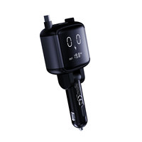 Chargeur de voiture rétractable GC21 PD65W, charge rapide, affichage numérique de la tension, pour iPhone Samsung