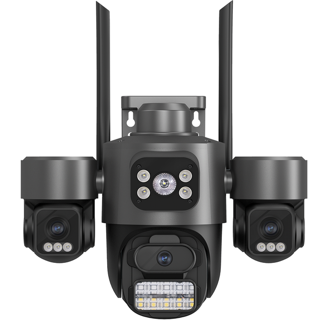 6MP Dome Outdoor Security Camera 4K Full Color Night Vision Motion Detection AI Human Tracking IP WIFI Two-Way Audio SD Card