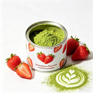 Matcha di Alta Qualità per Cerimonie, Aromatizzato alla <span class=keywords><strong>Fragola</strong></span>, Polvere di Matcha alla <span class=keywords><strong>Fragola</strong></span> - Product Image 2