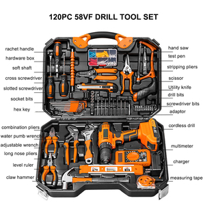 Không Dây Herramientas Dụng Cụ Tay Kit Sửa Chữa Điện Kết Hợp Điện Hộp Công Cụ Phần Cứng Tay Cờ Lê Hộp Công Cụ Thiết Lập - Product Image 6