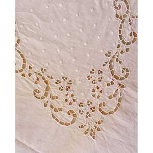 Tovaglia in Lino Pietrochianese a 12 Pezzi con Motivo Margherita Intagliato, Pesante, Non Tessuto, Rettangolare e Quadrata, Stampata per Casa e Hotel - Product Image 6