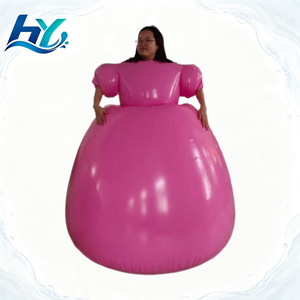 Ballon publicitaire gonflable rose personnalisé pour fête, en PVC, 160 cm de haut, léger, capacité 1-3 kg, modèle Waterhan - Product Image 1