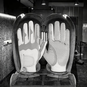 Gants de cyclisme et de golf personnalisés de haute qualité, en cuir véritable, antidérapants, imperméables, durables, télescopiques, velcro, main gauche pour hommes - Product Image 3