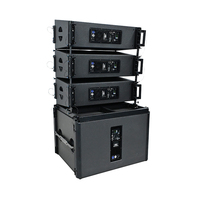 Sistema de Sonido Line Array Profesional con Altavoces Activos Dobles de 10 Pulgadas y Subwoofer de 18 Pulgadas
