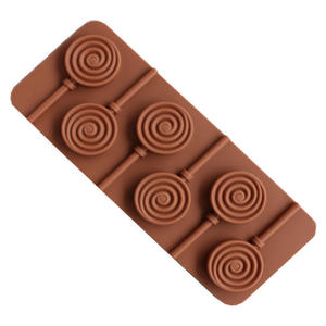 Moules à sucettes en <span class=keywords><strong>chocolat</strong></span> en silicone avec forme de double coeur, étoile, petite fleur, <span class=keywords><strong>moule</strong></span> à bonbons rond en silicone sucette - Product Image 4