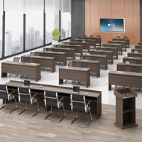 Table de conférence et de formation moderne en forme de barre, prix de gros, mobilier de bureau, taille et couleur personnalisables