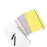 Carnet A5 à bobine LOGO couleur transparente personnalisable PP Couverture étanche planificateur journal Carnet de notes Promotion des ventes