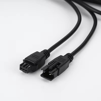 Kabel Ekstensi 3PIN 2PIN Panjang Kustom 1M 2M 3M 5M, Isolasi PVC PE, untuk Catu Daya Lampu LED dan Lampu Visi Mesin