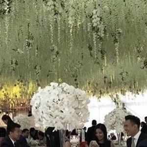 Arbre à fleurs de glycine artificielle blanche QiHao, grand arbre pour la décoration de mariage - Product Image 4