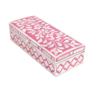 Caja Rectangular hecha a mano con incrustaciones de hueso de alta calidad Caja de diamantes con incrustaciones de hueso al mejor precio - Product Image 5