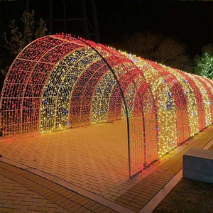 Großer Sternförmiger IP65 LED PVC-Tunnelbeleuchtungsbogen für Straßendekorationen mit Motivlichtern für Weihnachten & Halloween - Product Image 4