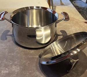 Casserole à large bord en acier inoxydable 304 Casseroles à <span class=keywords><strong>induction</strong></span> 3 plis <span class=keywords><strong>pour</strong></span> la cuisine à domicile - Product Image 3