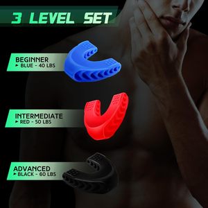 Wellshow-Comprimés d'exercice de la mâchoire en silicone 3 niveaux de résistance (3 pièces) Entraîneur de la mâchoire puissant pour débutants - Product Image 3