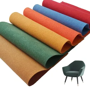 制鞋材料汽车座椅制作椅子沙发人造革双面麂皮超细纤维绿色编织