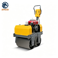 Compacteur routier vibrant à double tambour Changchai, 1 tonne, moteur diesel hydraulique, pour la construction de chaussées