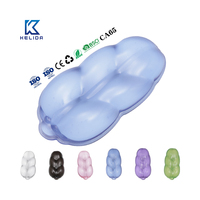 Tapis de clavier en gel transparent motif ours bleu cristal de dessin animé Kawaii, repose-poignet anti-rayures et résistant à l'eau, tapis de souris gaming