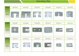 SunX-Tech Pabrik Langsung Baja Tahan Karat 304 Washer Pembumian Surya Klip Pembumian Surya Struktur Panel Surya PV - Product Image 5
