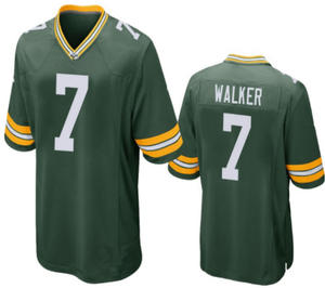 เคลียร์สต็อก ราคาถูก 8 #   จาคอบส์ 4 #   FAVRE 7 #   วอล์คเกอร์ <span class=keywords><strong>10</strong></span> #   รัก 33 #   จอ<span class=keywords><strong>น</strong></span>ส์ 12 #   เสื้อฟุตบอลรักบี้แบบเย็บติดกันขอ<span class=keywords><strong>ง</strong></span>อเมริกาจาก RODGERS Limited - Product Image 6