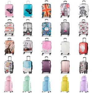 Низкая цена плотная Цвет ABS/ПК Детский чемодан большая емкость 3 шт набор багажных чемоданов на багажная сумка новая модель