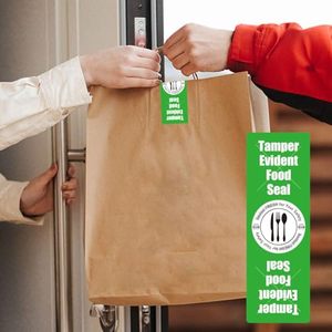 Etiquetas de Papel Autoadhesivas Rectangulares con Sello de Seguridad para Alimentos, Etiqueta Anti Manipulación para la Industria Alimentaria - Product Image 5