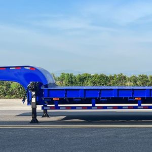 3 محاور فولاذية منخفضة محمل سرير نقل نصف مقطورة سرير منخفض - Product Image 2