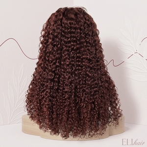 Peluca Frontal de Encaje HD sin Pegamento, Cabello Humano Vietnamita Virgen, 200% de Densidad, Pelucas de Cabello Humano Marrón para Mujer, Peluca de Cabello Humano Rizado Birmano - Product Image 2