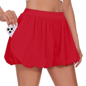 Shorts Deportivos Holgados de Verano, Estilo Balón, Cómodos, con Volantes, Casuales, para Chicas - Product Image 3