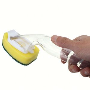 2021 piatto Strumento di Lavaggio Dispenser di Sapone Maniglia Riutilizzabile Ciotole di Pulizia Pennello Spugna Per La Cucina Attrezzi Puliti - Product Image 1