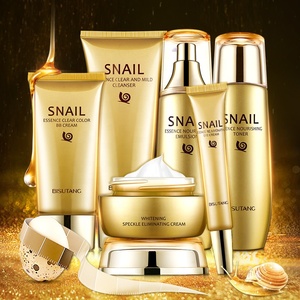 BISUTANG Marque privée Meilleurs produits de soin de la peau Escargot <span class=keywords><strong>Anti</strong></span>-âge Sérum nettoyant pour le visage Crème hydratante pour le visage Ensemble de soins de la peau - Product Image 2