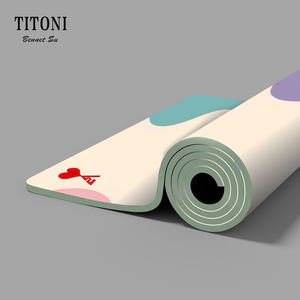 <span class=keywords><strong>TITONI</strong></span> tapis d'exercice Extra Large 5mm 6mm tapis de Yoga en cuir PU caoutchouc naturel avec matériau certifié sangle de transport gratuite incluse - Product Image 5