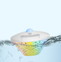 Les haut-parleurs flottants IPX7 imperméabilisent le haut-parleur portatif de Bluetooth de lumières mené par RVB pour la piscine