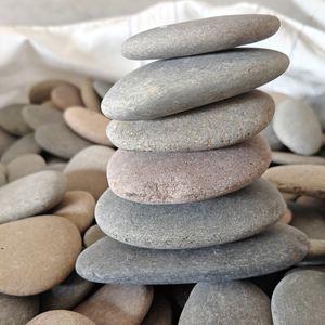 Batu lukisan berbentuk Oval alami untuk dekorasi taman kreatif dan kreasi hewan air - Product Image 1