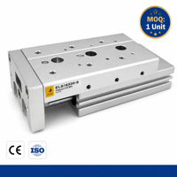Cylindre pneumatique compact de précision à double action guidé, alésage 6 8 12 16 20 25 mm pour équipement d'automatisation