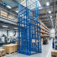 Monte-charge hydraulique robuste haute performance pour entrepôt, élévateur vertical de marchandises, plateforme élévatrice de fret