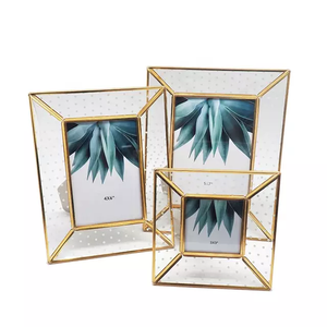 Cadre photo en verre et métal pour décoration de mariage, photo, offre spéciale, livraison gratuite - Product Image 1