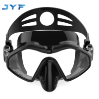 Masque de plongée ergonomique de bonne qualité JYF pour adultes, lunettes de plongée avec tuba