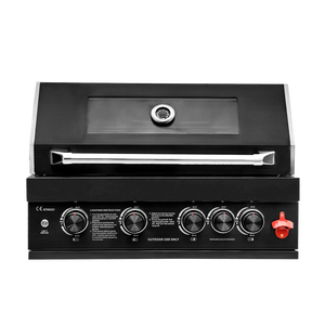 شواية غاز مدمجة حديثة وفاخرة مع شعلة خلفية بالأشعة تحت الحمراء وتشطيب أسود أنيق للشواء في الهواء الطلق - Product Image 2