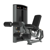 Machine 2-en-1 de curl et extension des jambes assis, 3+3 positions, pile de poids de 80,25 kg, pour salle de sport commerciale