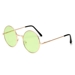 Lunettes de soleil rondes pour hommes, bon marché, verres colorés et rétro personnalisés, accessoire d'océan, - Product Image 4