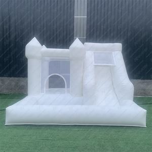 Nouveau Design, Combo gonflable <span class=keywords><strong>Vancen</strong></span>, maison gonflable blanche, château gonflable avec fosse à balles, à vendre - Product Image 1