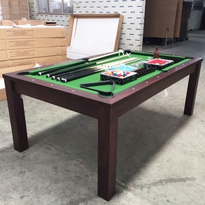 Cổ Điển 3-Trong-<span class=keywords><strong>1</strong></span> Đa Chức Năng 7 Ft Trò Chơi Bảng Cho Hồ Bơi Bida Bóng Bàn Với Mdf Đệm Và Túi Da - Product Image 5