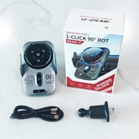 Chargeur de voiture sans fil magnétique flexible 15W, support de charge rapide universel avec lumière colorée, support de téléphone pour grille d'aération et tableau de bord