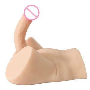 Hochwertiger Weicher Wasserdichter Dildo Lebensechtes Halbkörper-Hüft-Masturbationsmodell Weißer Hautton Sexspielzeug für Erwachsene Männer und Frauen - Product Image 3